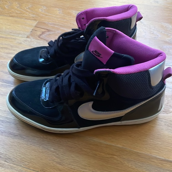 Size 11 - Nike Terminator Hi Black, Club Pink, Metallic Silver, White like new - Picture 2 of 12
